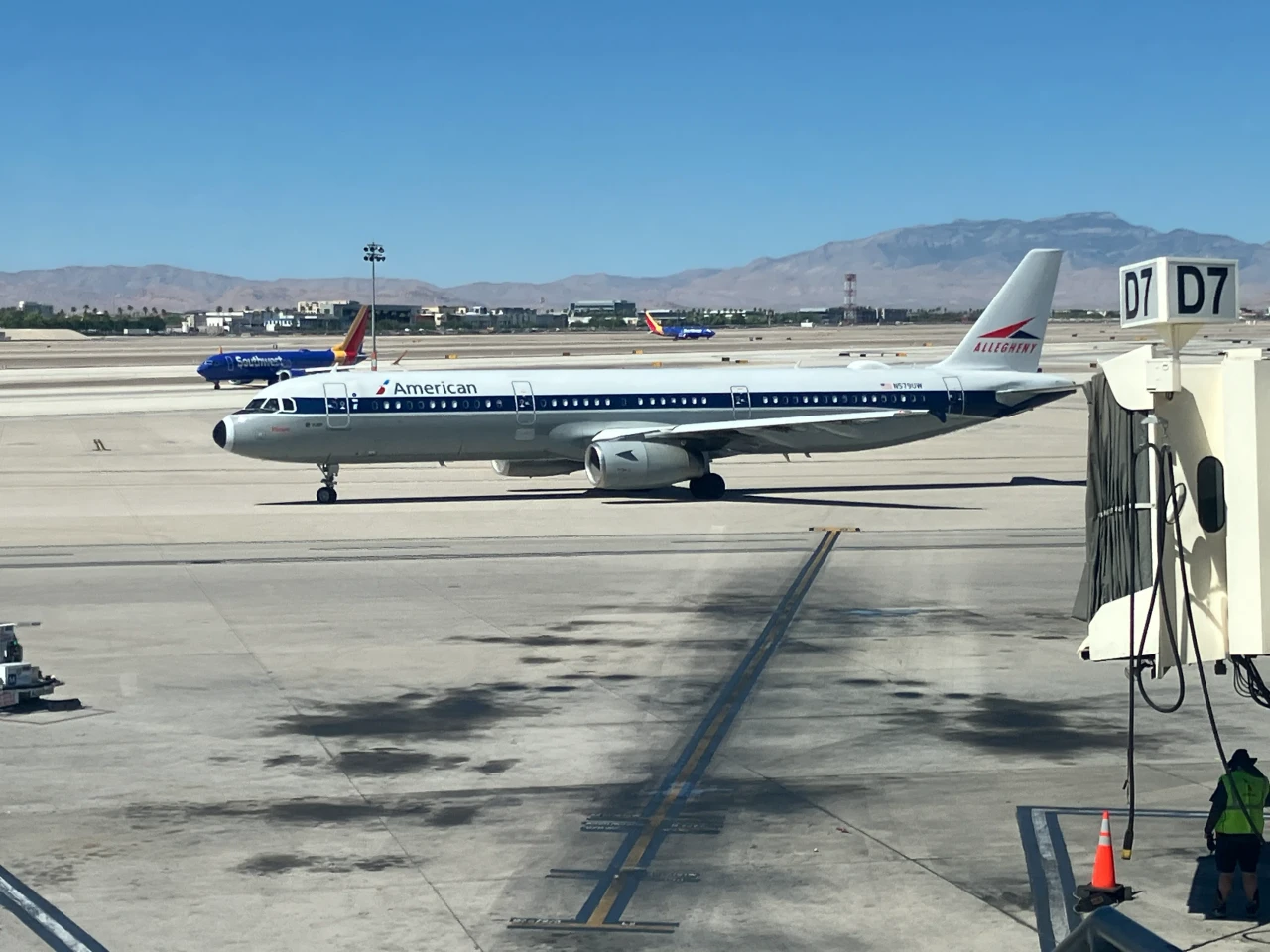 Boeing 737-8 MAX at the gate in Las Vegas