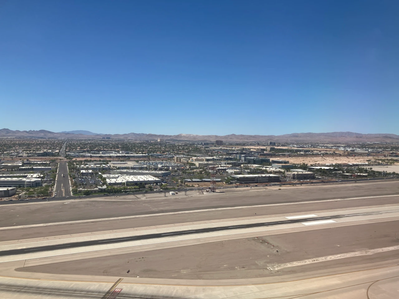 Turning east over North Las Vegas Airport