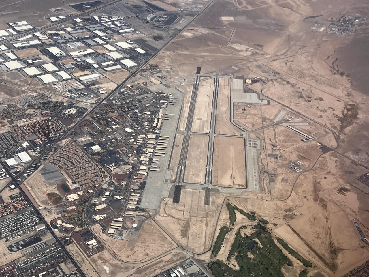 Climbing out of the Las Vegas valley