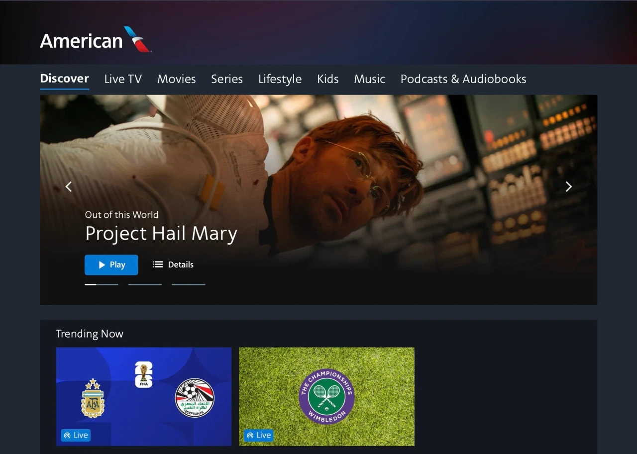 AA streaming entertainment library