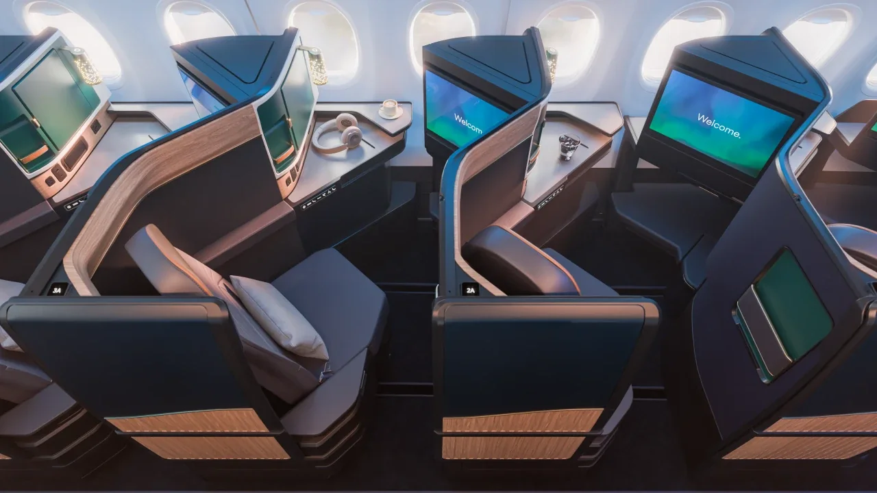Alaska 737-10 MAX Aurora Suites cabin rendering