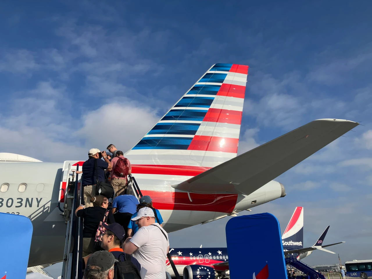 American Airlines A321XLR on the ramp at Cranky Dorkfest 2026