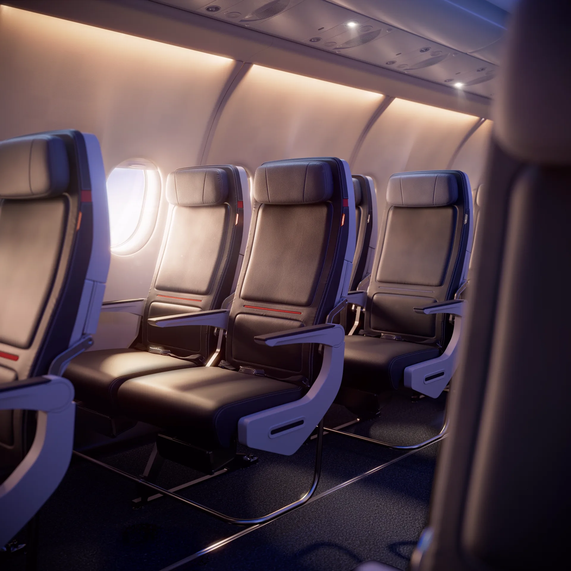 Delta Comfort extra legroom seats on the A330