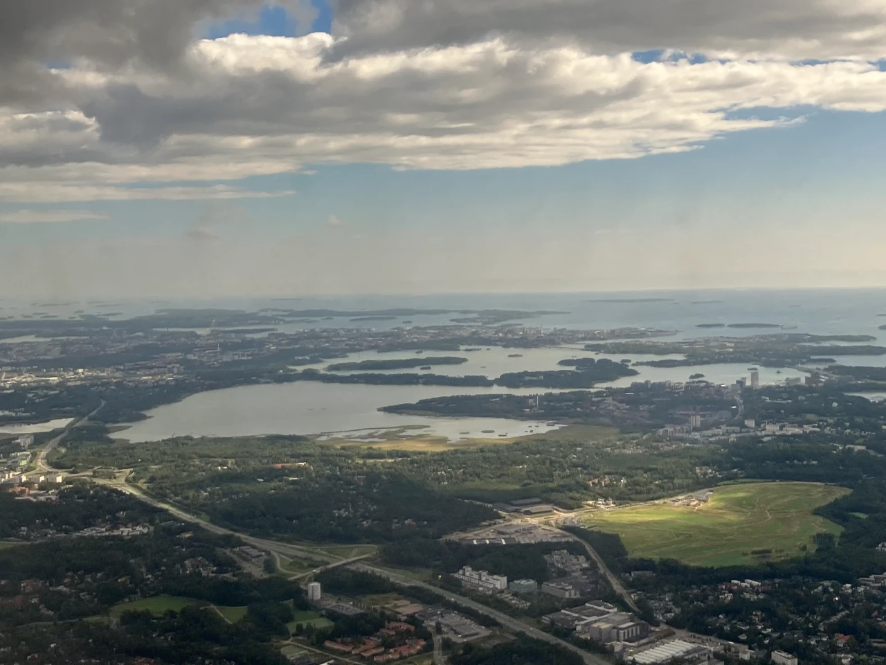 On final approach into Helsinki
