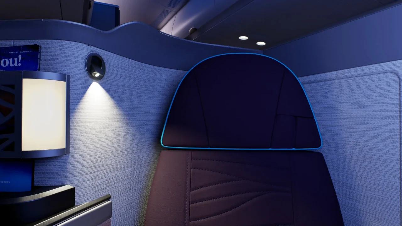 Hawaiian Airlines A330 Leihōkū Suite seat rendering