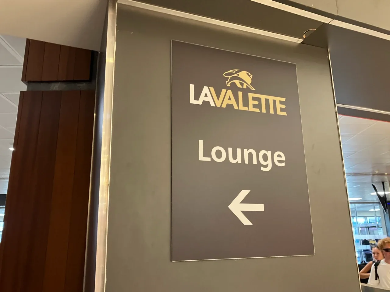 Inside La Valette Club Lounge at MLA