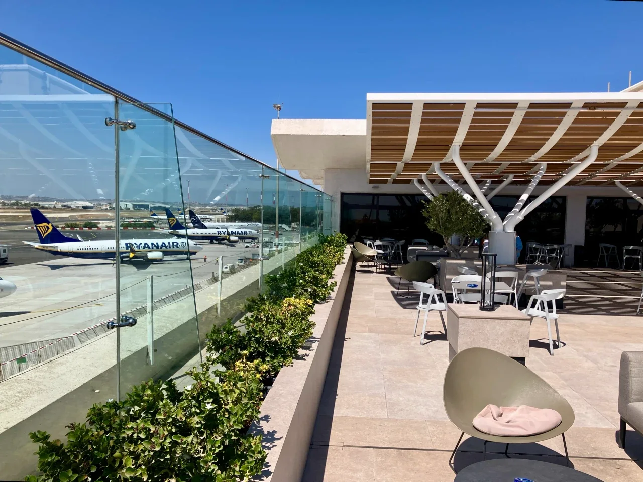 La Valette Club outdoor terrace